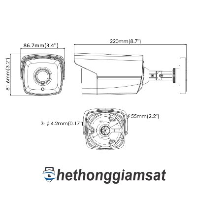 Camera HDTVI Thân Trụ HIKVISION DS-2CE16C0T-IT3 Camera HDTVI Thân Trụ HIKVISION DS-2CE16C0T-IT3