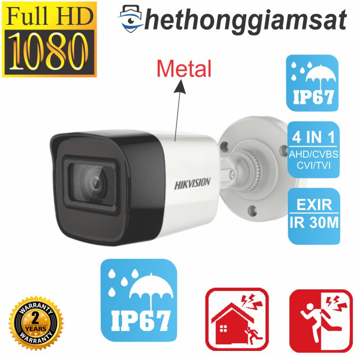 Camera HDTVI Thân Trụ HIKVISION DS-2CE16D0T-ITF 2MP Camera HDTVI Thân Trụ HIKVISION DS-2CE16D0T-ITF 2MP