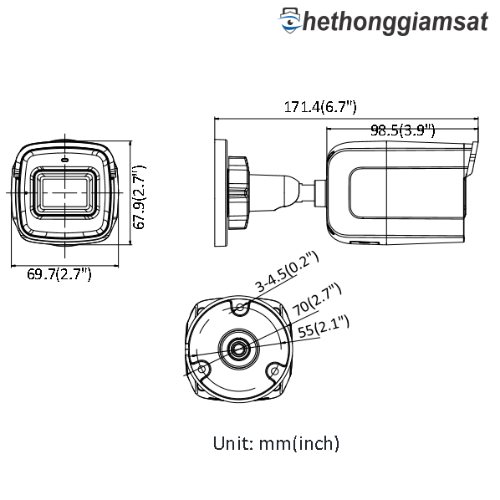 Camera IP thân Mini IR EXIR HIKVISION DS-2CD2021G1-I 2MP Camera IP thân Mini IR EXIR HIKVISION DS-2CD2021G1-I 2MP