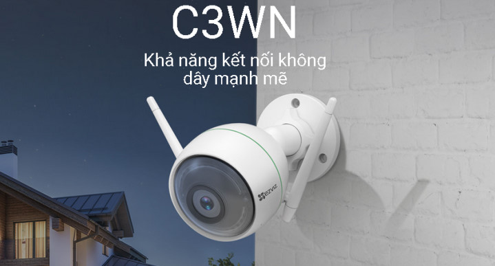 Camera IP Wifi Thân EZVIZ C3WN CS-CV310-A0-1C2WFR 1080P Camera IP Wifi Thân EZVIZ C3WN CS-CV310-A0-1C2WFR 1080P