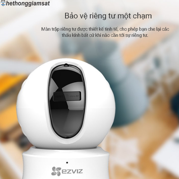 Camera IP Wifi Xoay EZVIZ C6C CS-CV246 bảo vệ riêng tư chỉ với một chạm Camera IP Wifi Xoay EZVIZ C6C CS-CV246 bảo vệ riêng tư chỉ với một chạm