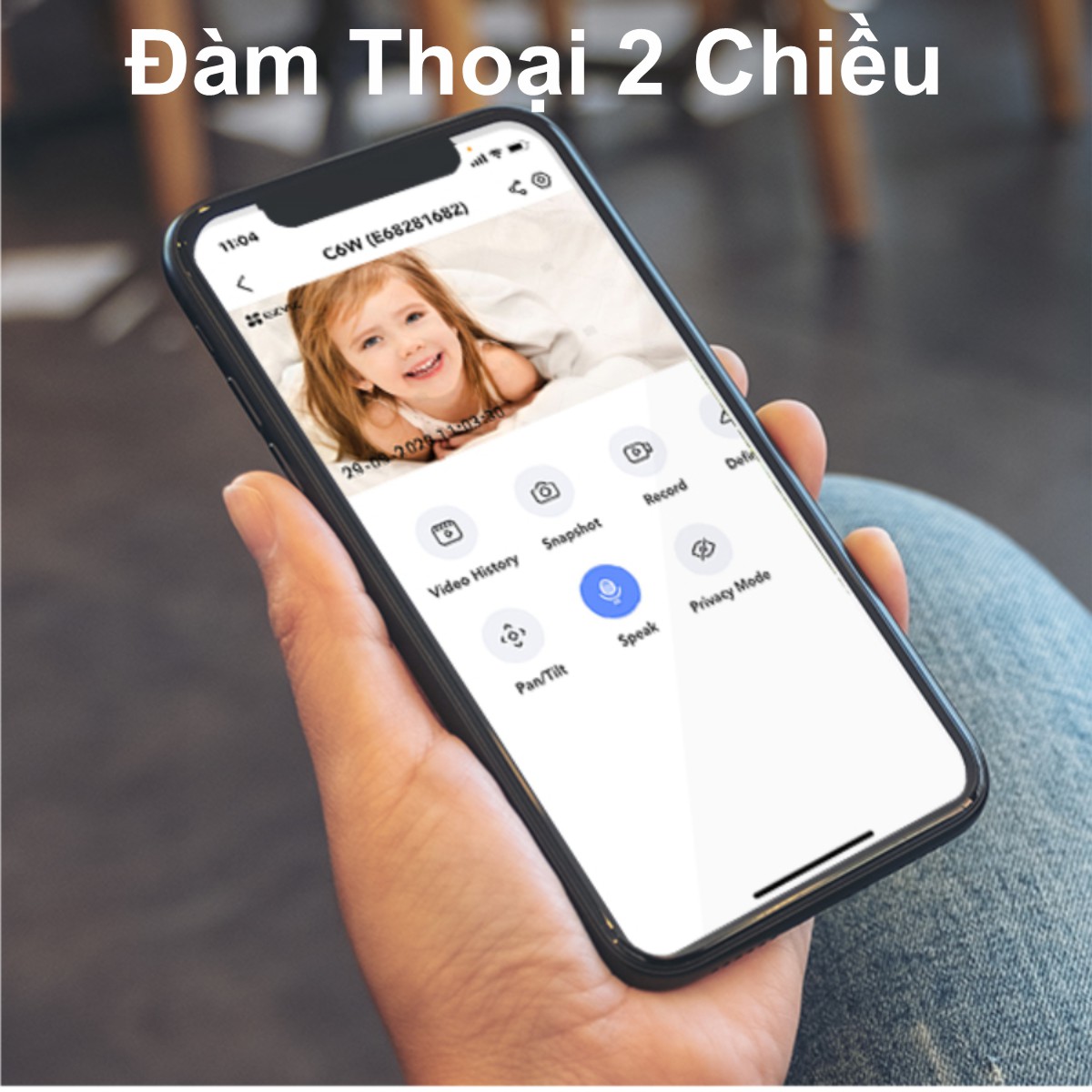 camera Wifi Xoay EZVIZ C6W cho phép người dùng đàm thoại 2 chiều camera Wifi Xoay EZVIZ C6W cho phép người dùng đàm thoại 2 chiều