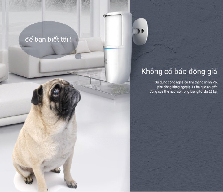 Ezviz T1 cam bien hong ngoai khong day loai bo vat nuoi duoi 25kg Ezviz T1 cam bien hong ngoai khong day loai bo vat nuoi duoi 25kg