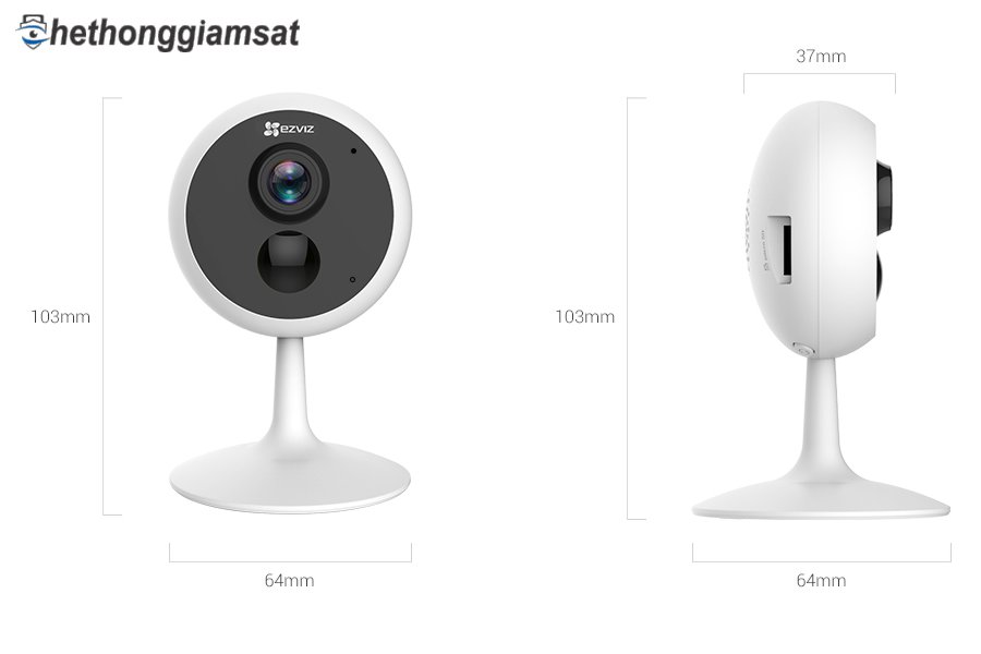 Camera IP Wifi EZVIZ C1C PIR 1080P, hỗ trợ phát hiện bằng chuyển động Camera IP Wifi EZVIZ C1C PIR 1080P, hỗ trợ phát hiện bằng chuyển động