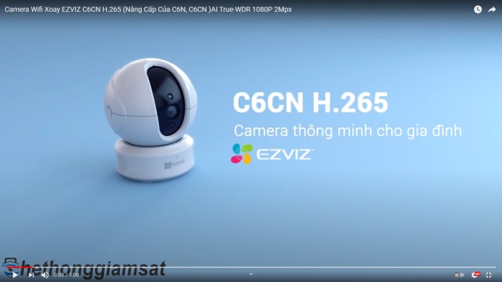 video đánh giá Camera Ezviz C6CN H265