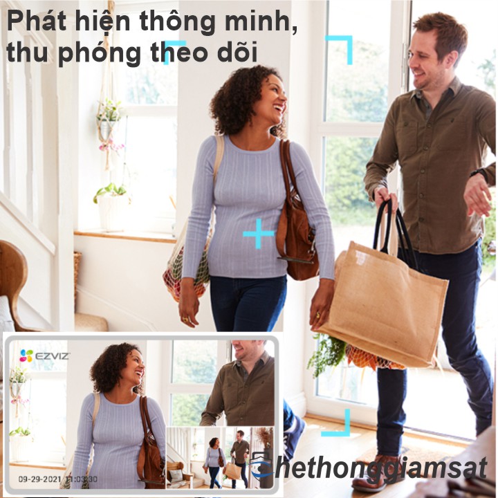 Camera Ezviz C6 hỗ trợ tính năng Auto Zoom Camera Ezviz C6 hỗ trợ tính năng Auto Zoom