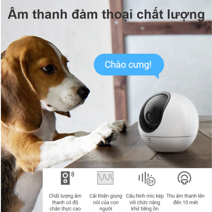 Camera Ezviz C6 hỗ trợ đàm thoại 2 chiều Camera Ezviz C6 hỗ trợ đàm thoại 2 chiều