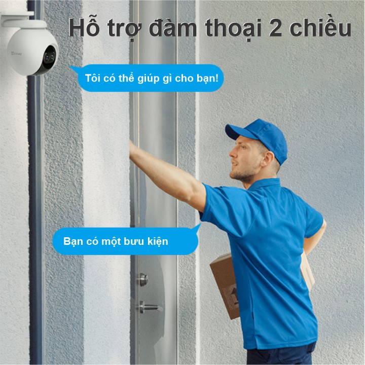 Camera Wifi Ngoài Trời EZVIZ C8PF 1080P 2MP - Hỗ trợ đàm thoại 2 chiều Camera Wifi Ngoài Trời EZVIZ C8PF 1080P 2MP - Hỗ trợ đàm thoại 2 chiều