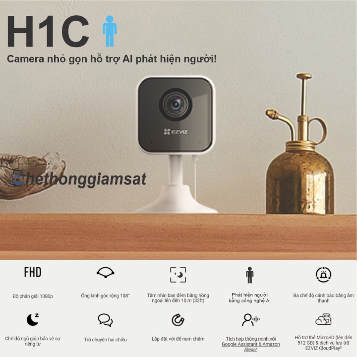 Camera Wifi EZVIZ H1C 1080P 2MP