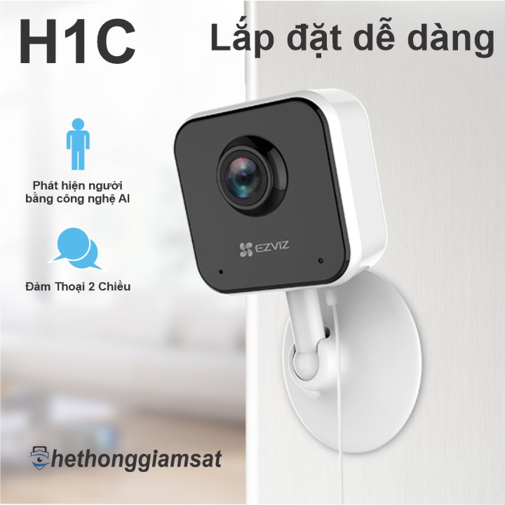 Camera Wifi EZVIZ H1C 1080P 2MP với chân đế bằng nam châm dễ dàng lắp đặt