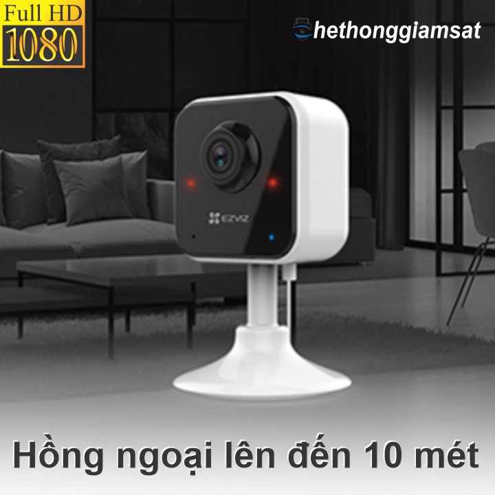 Camera Wifi EZVIZ H1C 1080P 2MP hỗ trợ hồng ngoại tầm nhìn xa lên đến 10 mét