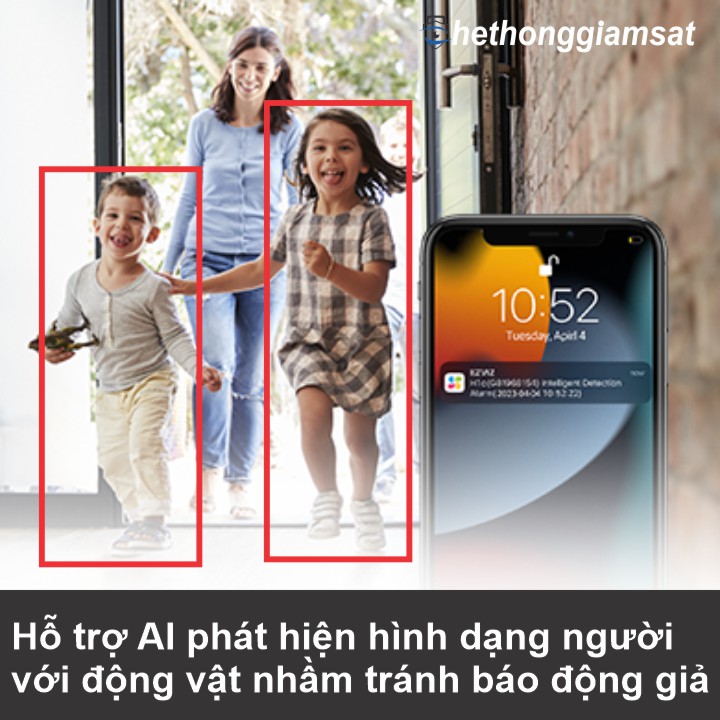 Camera Wifi Ngoài Trời EZVIZ H3C Color 2MP 1080P hỗ trợ AI nhận diện người và động vật nhầm tránh báo động giả Camera Wifi Ngoài Trời EZVIZ H3C Color 2MP 1080P hỗ trợ AI nhận diện người và động vật nhầm tránh báo động giả