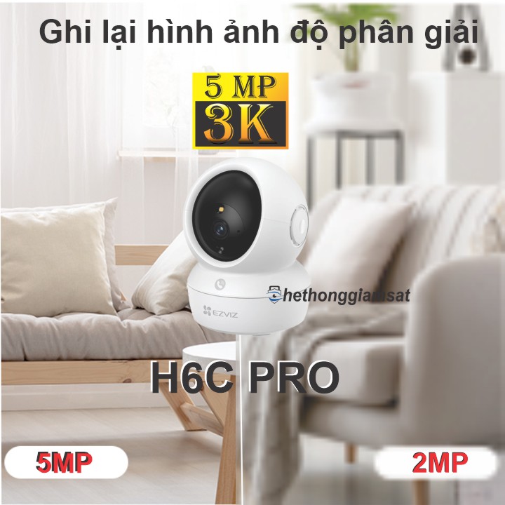 Camera ezviz h6c pro 5mp hỗ trợ độ phân giải 5mp Camera ezviz h6c pro 5mp hỗ trợ độ phân giải 5mp