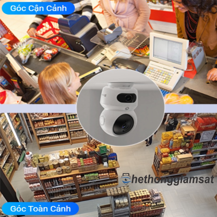 Camera Wifi 2 Mắt Kép EZVIZ H7C 4MP hỗ trợ lắp đặt nhiều vị trí như quán ăn, shop thời trang, nhà ở Camera Wifi 2 Mắt Kép EZVIZ H7C 4MP hỗ trợ lắp đặt nhiều vị trí như quán ăn, shop thời trang, nhà ở