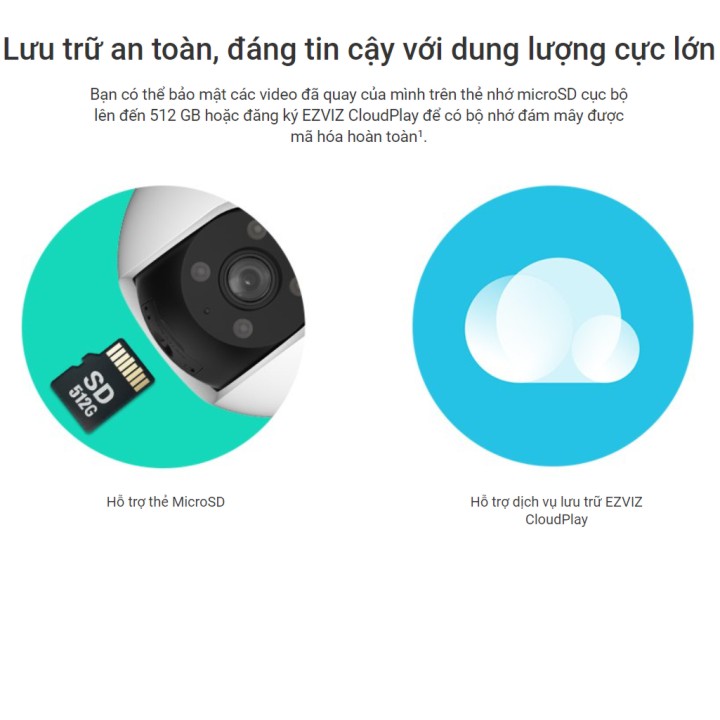 Camera Wifi Ngoài Trời EZVIZ H8 Pro 5MP 3K hỗ trợ khe cắm thẻ nhớ lên đến 512GB Camera Wifi Ngoài Trời EZVIZ H8 Pro 5MP 3K hỗ trợ khe cắm thẻ nhớ lên đến 512GB