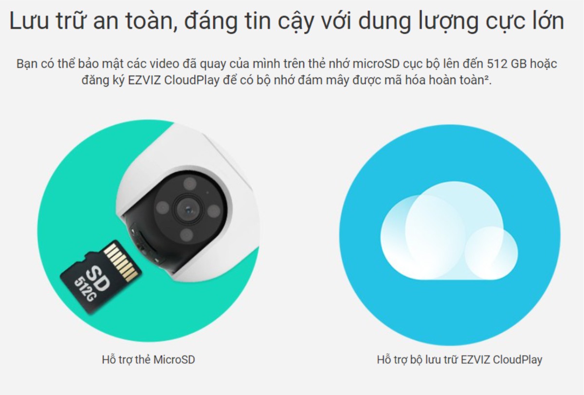 Camera IP Wifi Ngoài Trời EZVIZ H8C 1080P 2MP hỗ trợ khe cắm thẻ nhớ lên đến 512GB Camera IP Wifi Ngoài Trời EZVIZ H8C 1080P 2MP hỗ trợ khe cắm thẻ nhớ lên đến 512GB