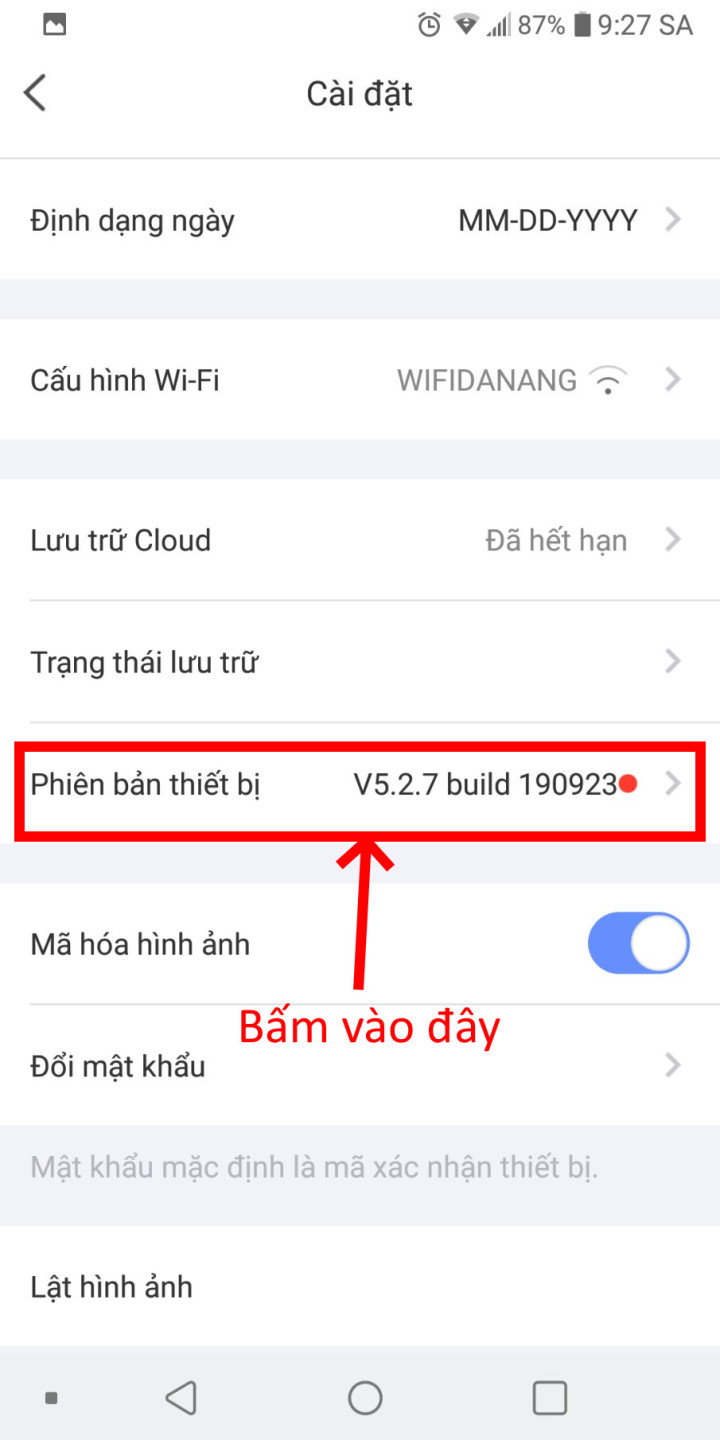 Hướng dẫn cập nhật Firmware Camera và thiết bị của Ezviz