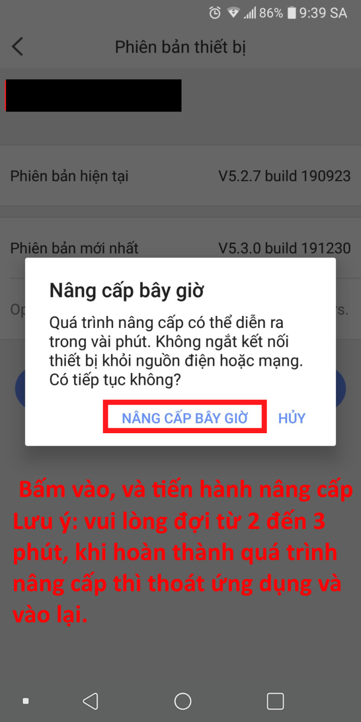 Hướng dẫn cập nhật Firmware Camera và thiết bị của Ezviz