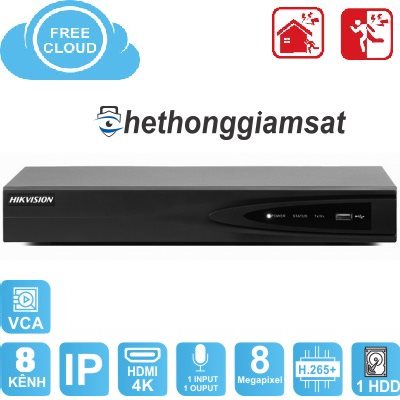 Đầu Ghi NVR 8 kênh HIKVISION DS-7608NI-K1(B) 8MP Đầu Ghi NVR 8 kênh HIKVISION DS-7608NI-K1(B) 8MP