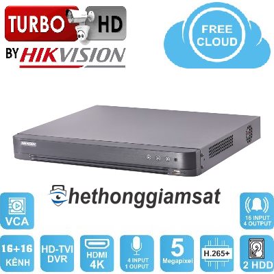 Đầu Ghi DVR 16 kênh Turbo 4 HD HIKVISION DS-7216HUHI-K2 5MP Đầu Ghi DVR 16 kênh Turbo 4 HD HIKVISION DS-7216HUHI-K2 5MP