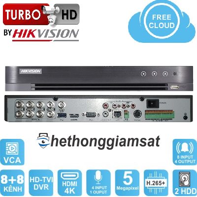 Đầu Ghi DVR 8 kênh Turbo 4 HD HIKVISION DS-7208HUHI-K2 5MP Đầu Ghi DVR 8 kênh Turbo 4 HD HIKVISION DS-7208HUHI-K2 5MP