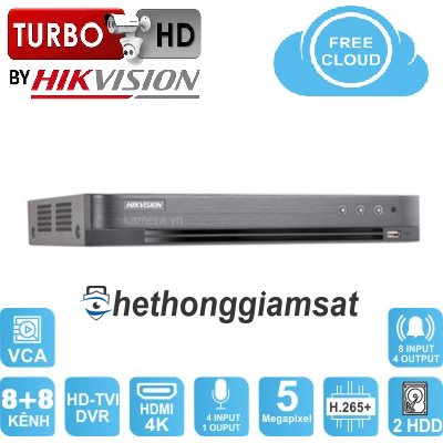 Đầu Ghi DVR 8 kênh Turbo 4 HD HIKVISION DS-7208HUHI-K2 5MP Đầu Ghi DVR 8 kênh Turbo 4 HD HIKVISION DS-7208HUHI-K2 5MP