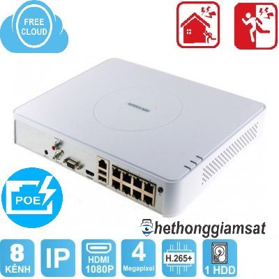 Đầu Ghi NVR 8 kênh HIKVISION DS-7108NI-Q1/8P Đầu Ghi NVR 8 kênh HIKVISION DS-7108NI-Q1/8P