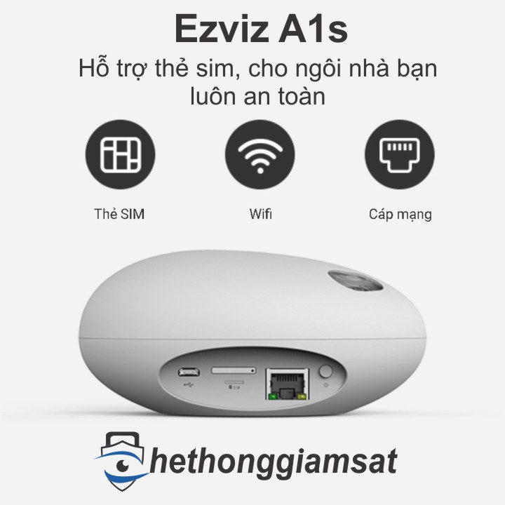Ezviz A1S bộ điều khiển trung tâm tích hợp mạng di động Ezviz A1S bộ điều khiển trung tâm tích hợp mạng di động