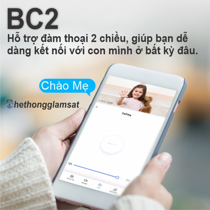 Camera Wifi Dùng Pin Sạc EZVIZ BC2 1080P 2MP, hỗ trợ Đàm Thoại 2 Chiều