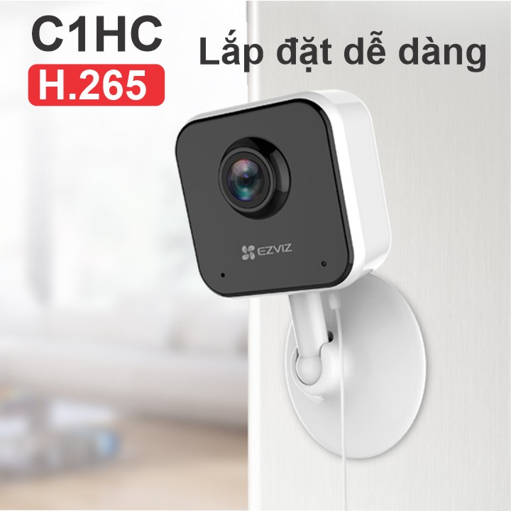 Camera Wifi EZVIZ C1HC H.265 1080P 2Mpx có thiết kế nhỏ gọn lắp đặt dễ dàng