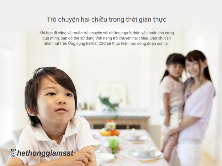 Camera Wifi EZVIZ C2C 720P trò chuyện trong thời gian thực