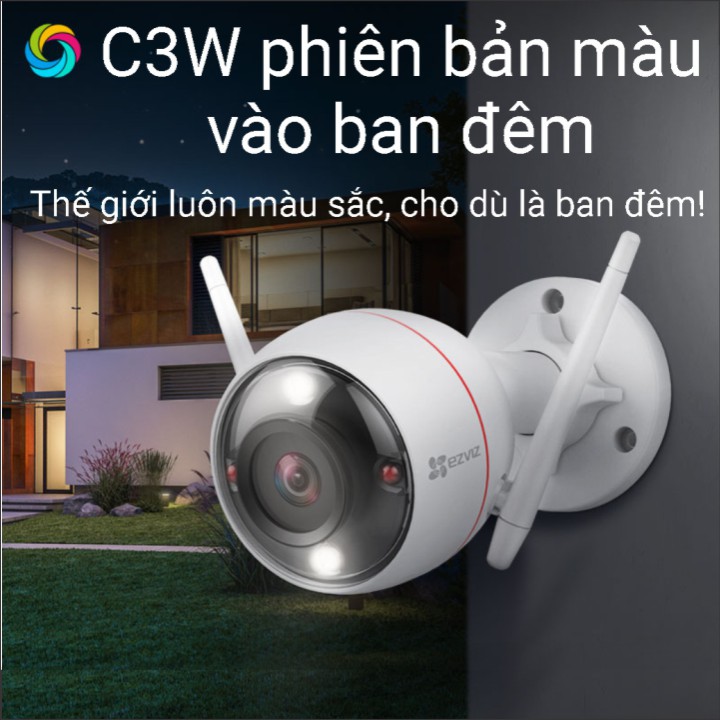 Camera IP Wifi Thân EZVIZ C3W Color Night Vision 1080P đây là phiên bản màu ban đêm Camera IP Wifi Thân EZVIZ C3W Color Night Vision 1080P đây là phiên bản màu ban đêm