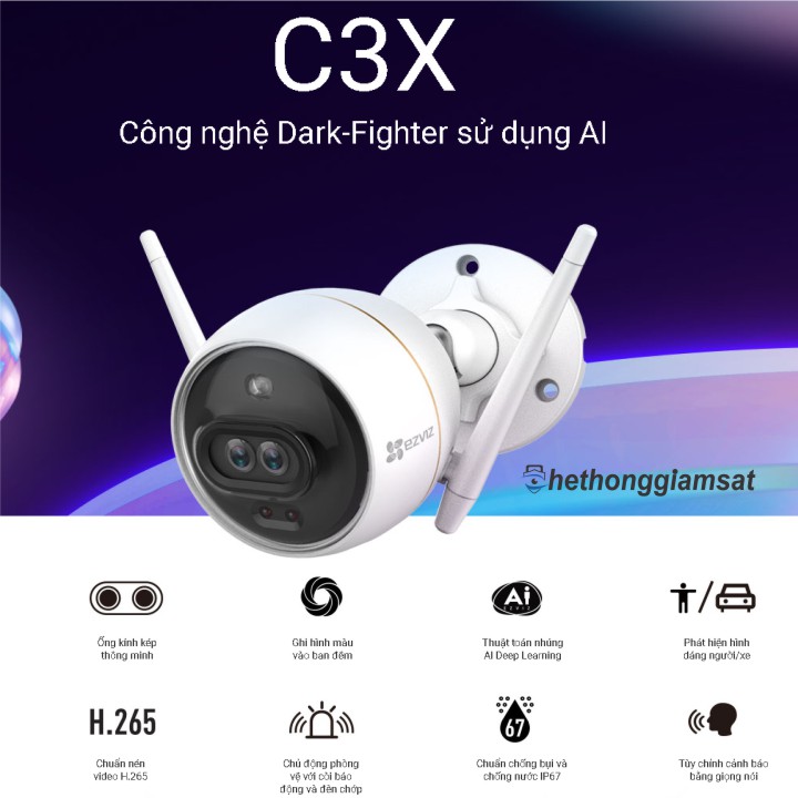 Camera IP Wifi Ngoài Trời EZVIZ C3X 1080P