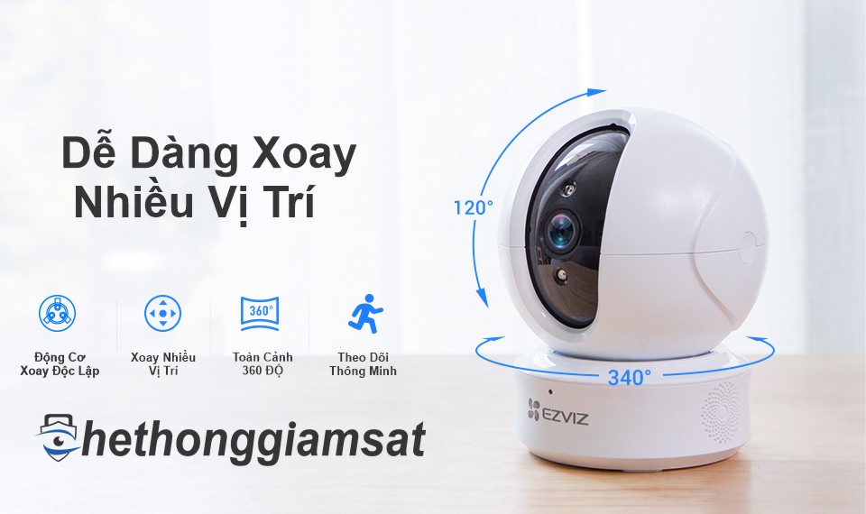 Camera EZVIZ C6CN H.265 1080P được trang bị ống kính 4mm với khẩu độ F1.6 cho góc nhìn quan xác lên đến 81°, góc nhìn chéo 94°