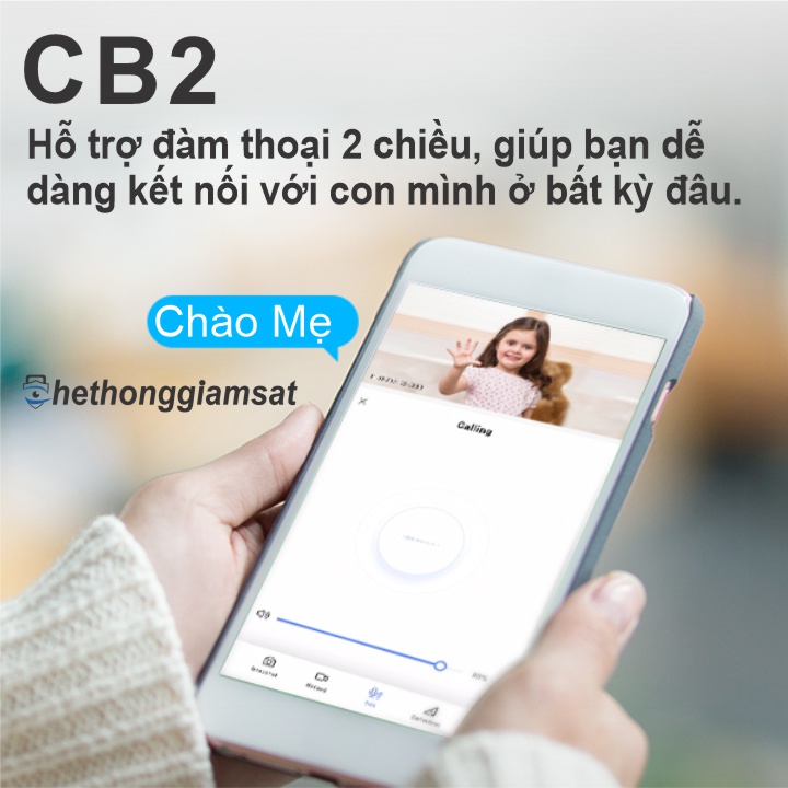 Camera Wifi Dùng Pin Sạc EZVIZ CB2 1080P 2MP, hỗ trợ Đàm Thoại 2 Chiều