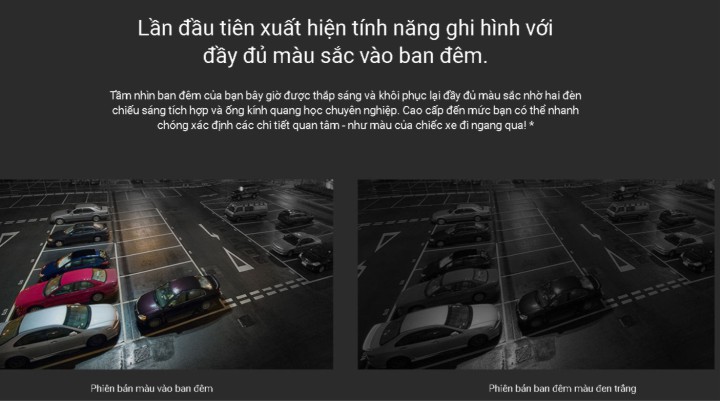 Camera IP Wifi Thân EZVIZ C3W Color Night Vision 1080P bạn có thể nhìn thấy màu vào bang đêm với phiên bản này