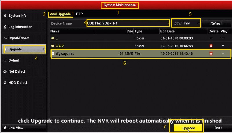 huong upgrade firmware bang cach ket noi man hinh va thiet bi dau ghi hinh huong upgrade firmware bang cach ket noi man hinh va thiet bi dau ghi hinh