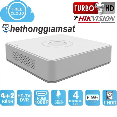 Đầu Ghi DVR 4 Kênh Turbo 4 HD HIKVISION DS-7104HQHI-K1 3MP