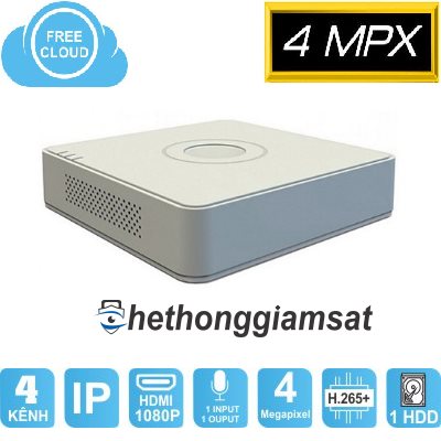 Đầu Ghi NVR 4 Kênh HIKVISION DS-7104NI-Q1 4MP