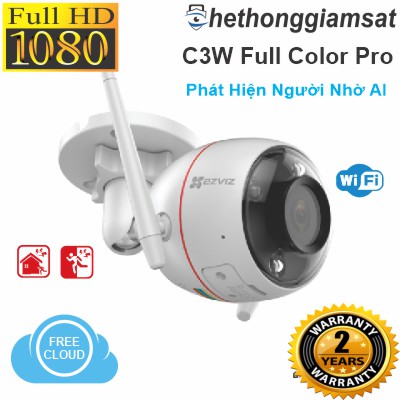 Camera IP Wifi Thân EZVIZ C3W Color Night Vision PRO AI 1080P 2MPX
