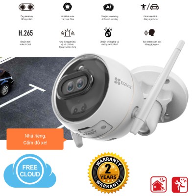 Camera IP Wifi Ngoài Trời EZVIZ C3X 1080P - Màu Ban Đêm - Camera Kép