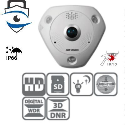 Camera IP Mắt Cá 360 HIKVISION DS-2CD6332FWD-ISV 3MPx