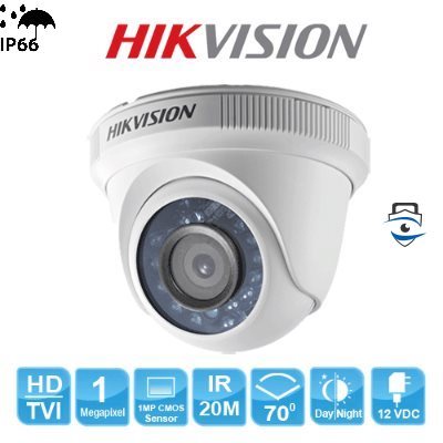 Camera HDTVI Dome HIKVISION DS-2CE56C0T-IR 1MP