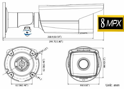 Camera IP thân IR EXIR HIKVISION DS-2CD2T83G0-I8 8MP