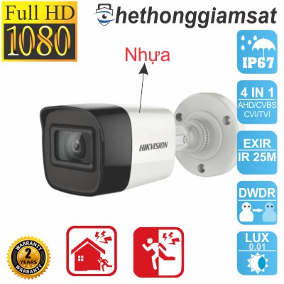 Camera HDTVI Thân Trụ HIKVISION DS-2CE16D0T-ITPF 2MP