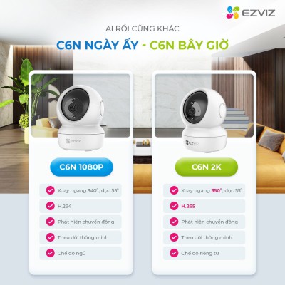 Camera Wifi Xoay EZVIZ C6N 4Mpx 2K H.265