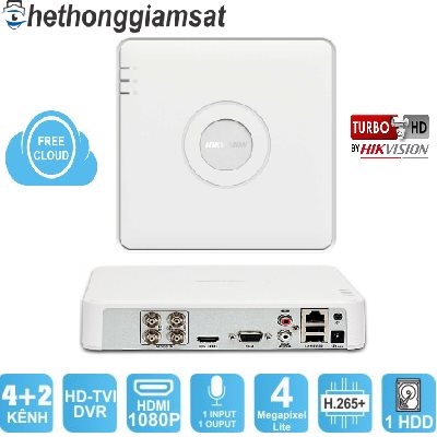 Đầu Ghi DVR 4 Kênh Turbo 4 HD HIKVISION DS-7104HQHI-K1 3MP