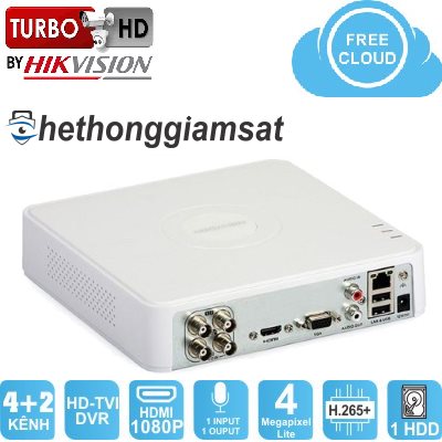 Đầu Ghi DVR 4 Kênh Turbo 4 HD HIKVISION DS-7104HQHI-K1 3MP