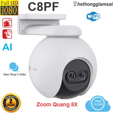 Camera Wifi Ngoài Trời EZVIZ C8PF 1080P 2MP - Zoom Quang 8X - Đàm Thoại 2 Chiều