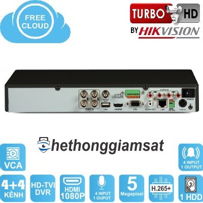 Đầu Ghi DVR 4 Kênh Turbo 4 HD HIKVISION DS-7204HUHI-K1 5MP